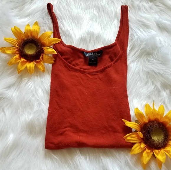 Lucky Brand Tops - Lucky Brand Dark Coral Tank
